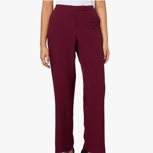 Vineyard Vines Performance Golf Pants Women Size 14 Stretch Burgundy Preppy